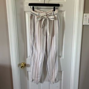 Striped Linen Pants